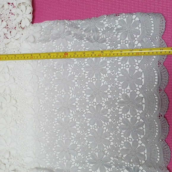 Alfred Dunner Knit Lace top Size M - Picture 9 of 12